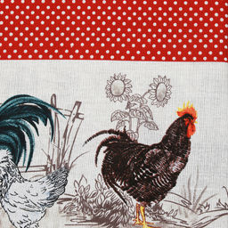 Скатерть 200х145см Птичий двор, длина стола до 160см, на 6-8 персон, хлопок Комфорт 171г/м2, упаковка классическая, пакет ПВХ 28х41см, Домашняя мода (Россия)  фото 5