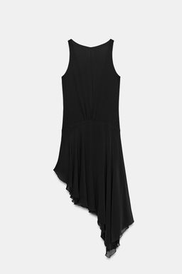 VESTIDO MIDI ASIM?TRICO / Negro - Zara фото 5