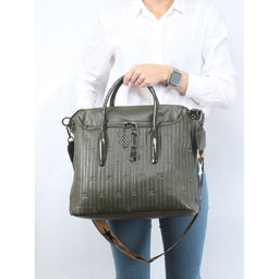 Сумка женская искусственная кожа Vevers-L 660 F 567-705, 1отд+карм/перег, плечевой ремень, зеленый SALE 258458 - Adelia фото 5