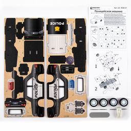 REZARK ROM-07 Серия Транспорт (мини) Пазл 3D 22 элемент. Полицейская машина