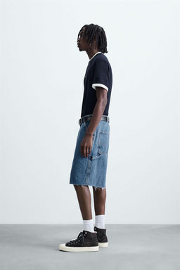CARPENTER POCKET DENIM BERMUDA SHORTS - Zara фото 22