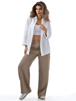 Брюки из ЛЬНА с ВИСКОЗОЙ на молнии.