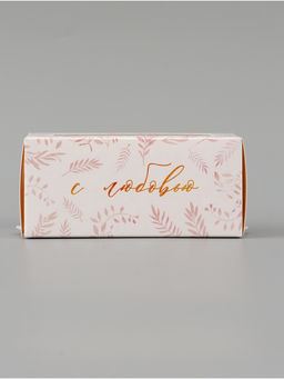 Цена за 5 шт. Коробка подарочная с окном «С любовью», 12×5.5×5.5 см, самосборная