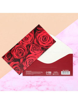 Цена за 10 шт. Конверт для денег Малиновые розы 16.5?8 см