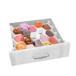 Разделители для ящиков СОТЫ, набор 8 шт., 36.3*6.7 см, DRAWER ORGANIZER, белый, шт