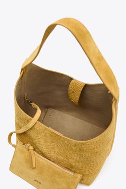 BRAIDED SPLIT SUEDE BAG - Zara фото 8