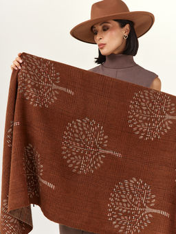 в составе ШЕРСТЬ  и КАШЕМИР Большой, мягкий, теплый  двусторонний палантин - Tantino фото 7