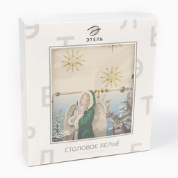 Набор новогодний Christmas time: скатерть 150×220 см +/-3 см с ГМВО, салфетка 40×40 см-12 шт., 100% хлопок