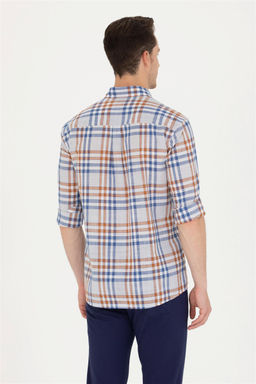 U. S. Polo Assn Мужская рубашка в клетку с камнем - U.s. polo assn фото 12