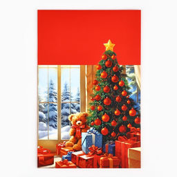 Коробка подарочная новогодняя складная «Сказочного Нового года», 15 х 15 х 8 см