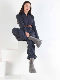 Челси 360.P.taskanagr. серый замок замша/Мех