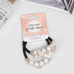 Цена за 6 шт. Резинки для волос «Тайна морей», набор 2 шт., звёзды