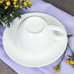 Чайный набор 2 предмета 250 мл Классика / GA5 /уп 48/ костяной фарфор - Галеонтрейд фото 4