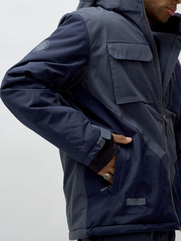 Горнолыжный костюм мужской зимний темно-серого цвета 392TC - Leifensh фото 18