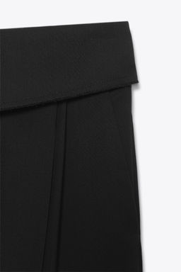 ZW COLLECTION WOOL TROUSERS WITH TURN-UP WAIST - Zara фото 9