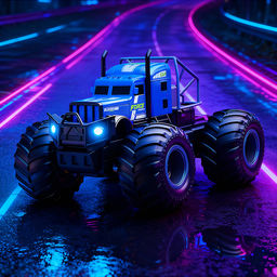 Машина "Фура вездеход" р/у, 27 MHz, в коробке