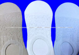 Цена за 10 пар. Зувей следки женские короткие с силиконом КОШЕЧКИ