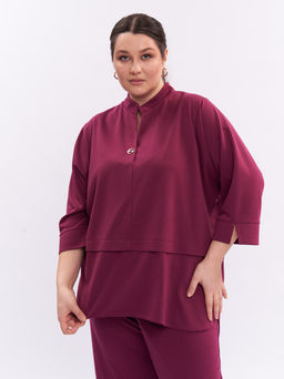 Блузка из плотного трикотажа BL08606RED31