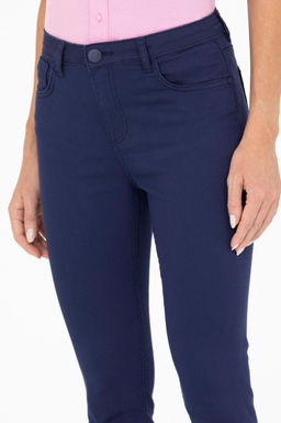 Kad_n Lacivert Toothpick Fit Pantolon
