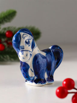 Цена за 50 шт. Фигурка фарфор гжель «Конь Жаркий»