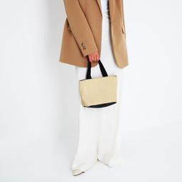 Сумка-тоут на молнии, цвет бежевый/чёрный - Simaland фото 2