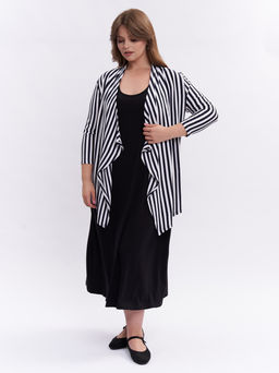 Кардиган без пуговиц KA31807STR02