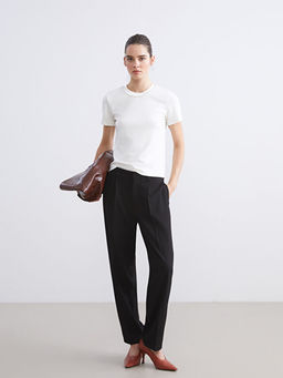 Bisiklet Yaka Ta?l? Bluz