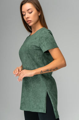 Удлиненная женская футболка с разрезами Happyfox - Happy fox фото 9