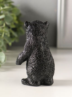 Фигурка «Медведь стоя», 9.5×5.5×5.5 см, чёрный