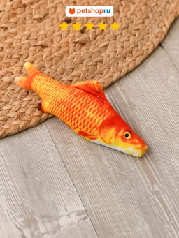 Игрушка для кошек, рыба с кошачьей мятой, 18 см., в ассортименте 2418006