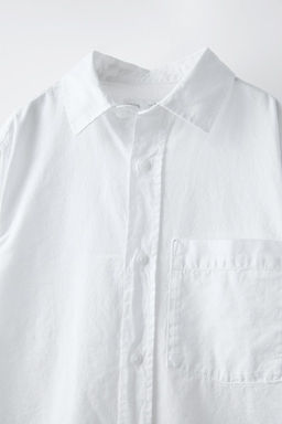 TEXTURED SHIRT WITH POCKET - Zara фото 3