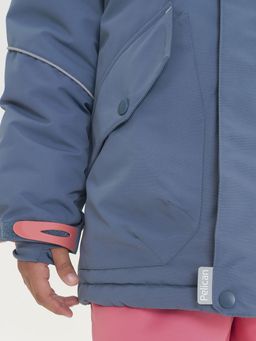 PELICAN, куртка для девочек, Темно-серый