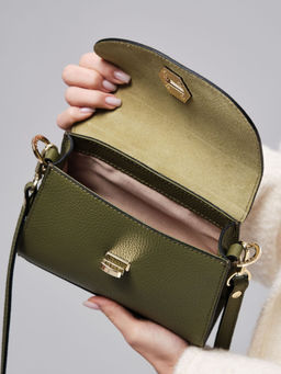 Сумка замшевая Deboro 31033 зеленый бамбук