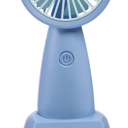 Подарочный набор вентилятор и зонт, голубой