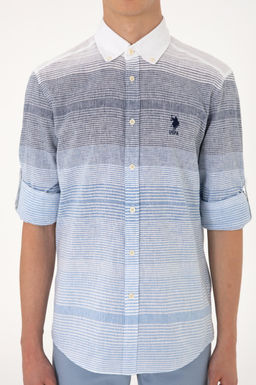 Erkek _ndigo Uzun Kollu G_mlek Sepette S_rpriz _ndirim - U.s. polo assn фото 6
