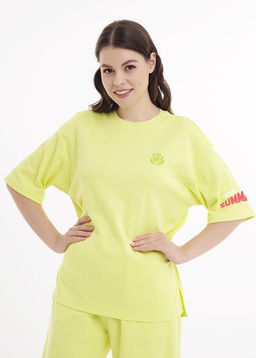 LF25-1168 Футболка женская Тропикана (ЧЗ)