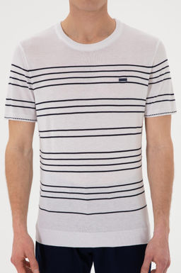 Erkek Slim Fit Bisiklet Yaka Beyaz Ti__rt Sepette S_rpriz _ndirim - U.s. polo assn фото 6