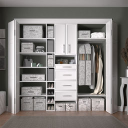 VAL VG-BOX-T2 Короб стеллажный 2-х секционный, 50*30*20 см, VINTAGE GREY, шт
