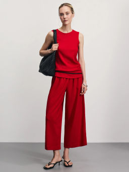 Прямые брюки с эластичным поясом / Zarina