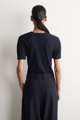 CAMISETA HENLEY DE CANAL? CON CUELLO REDONDO - H&m фото 5