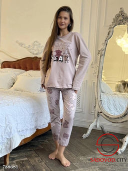 Женская пижама с начёсом