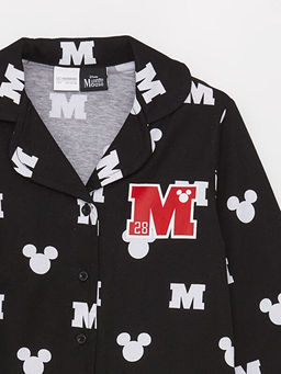 G?mlek Yaka Minnie Mouse Bask?l? Uzun Kollu K?z ?ocuk Pijama Tak?m? - Waikiki фото 3
