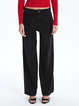 Wideleg Kad?n Jean Pantolon