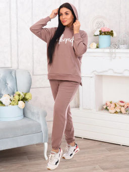 Викенд(кофе) костюм хлопок 80%, п/э 15%, лайкра 5%