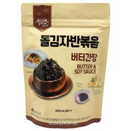 Сушеная обжаренная морская капуста в хлопьях со вкусом соевого соуса и сливочного масла Kims & Lees family, Корея, 40 г. Акция