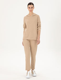 Bej Oversize Modal Kuma_ Sweatshirt - Pierre cardin фото 4