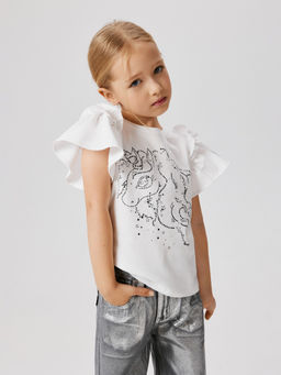 ACOOLA / Футболка детская для девочек Shiraz белый