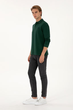 Erkek Koyu Ye_il Basic Sweatshirt Sepette S_rpriz _ndirim - U.s. polo assn фото 4