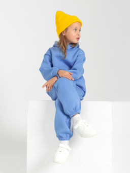 Костюм детский футер 3-х нитка начес пенье "Бейби Стайл" ГОЛУБОЙ 3