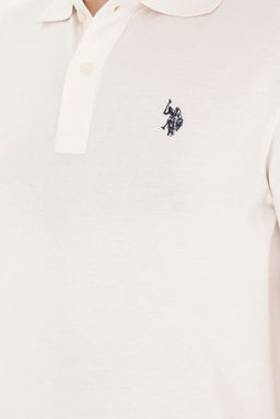 Мужская базовая футболка цвета экрю Неожиданная скидка в корзине - U.s. polo assn фото 7